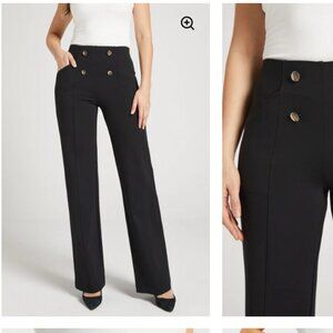 Betabrand Black Wide Leg Women's Pants